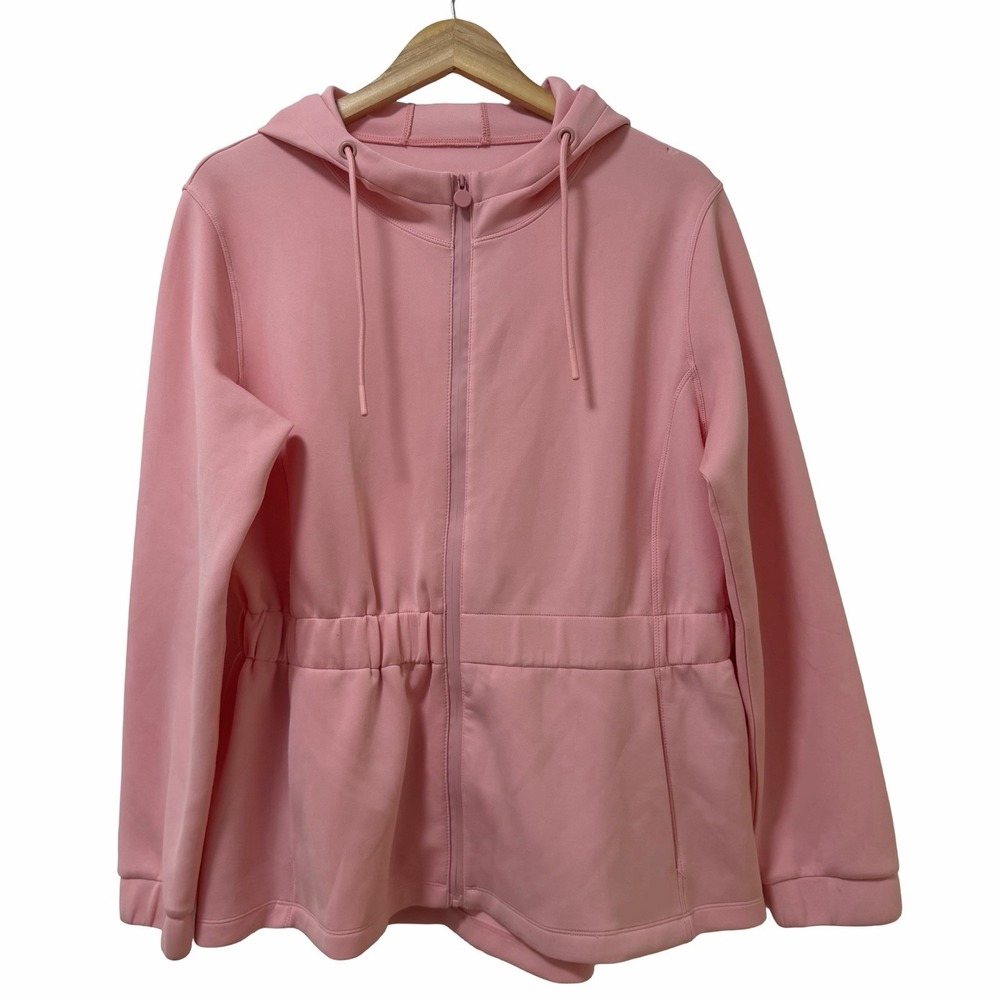 TAIL Activewear Womens Robyn Performance Golf Hooded Jacket Size L‎ Quartz Pink